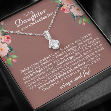 Fixed Daughter Graduation Alluring Beauty Necklace - Love You This Much